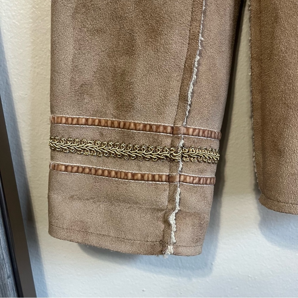 Unlisted By Kenneth Cole Microsuede Jacket In Camel Tan Size Small - Picture 10 of 10